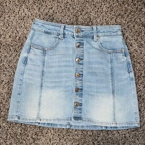 American Eagle Light Blue Denim Skirt